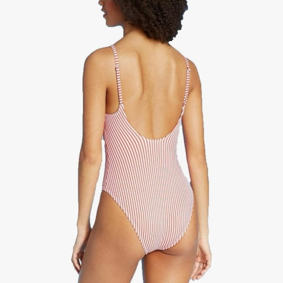 NWT Striped One Piece Swimsuit - Picture 2 of 8